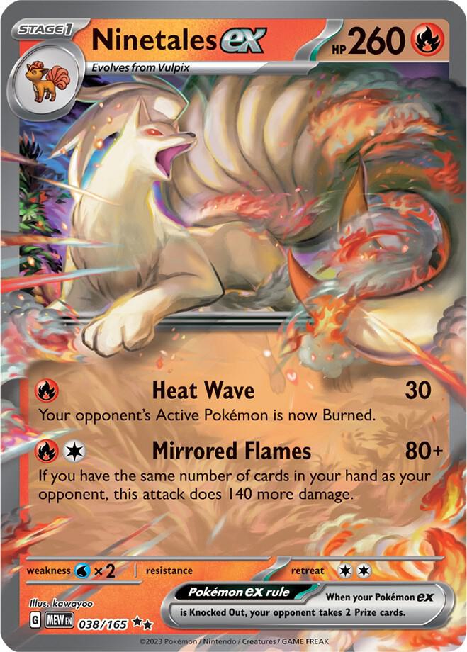 Ninetales ex - 038/165 card image