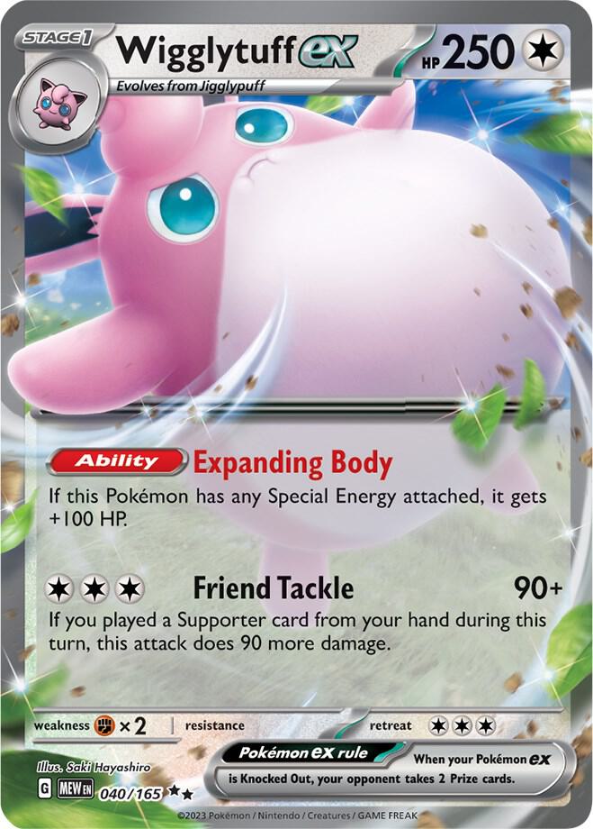 Wigglytuff ex - 040/165 card image