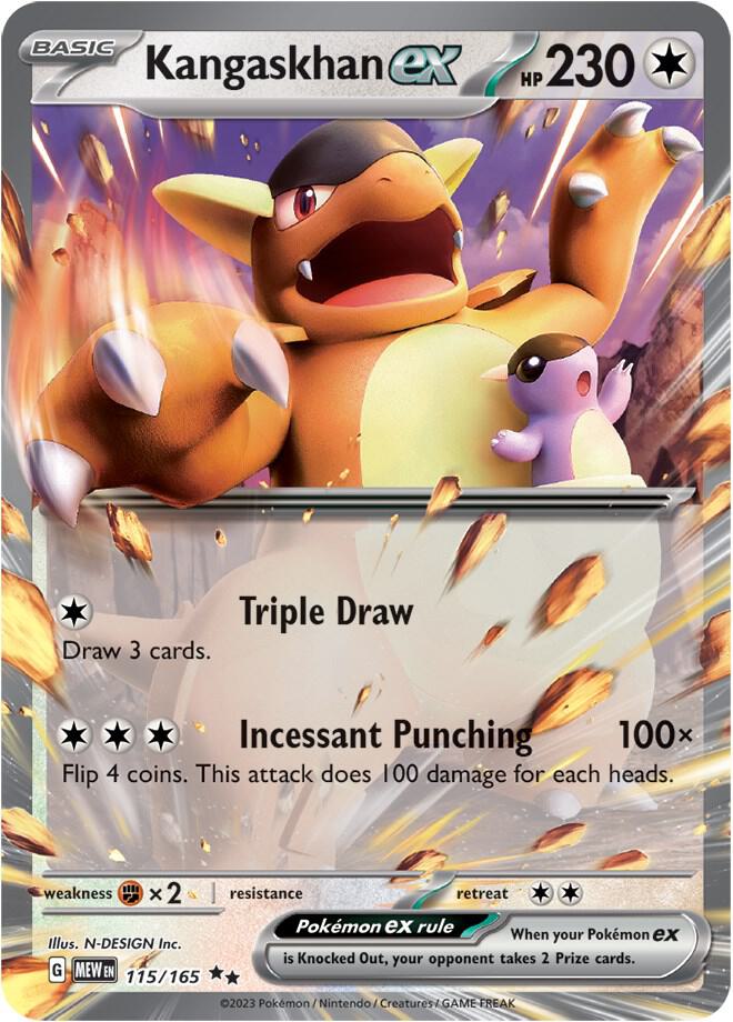 Kangaskhan ex - 115/165 card image