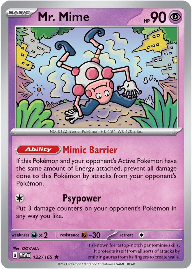 Mr. Mime - 122/165 card image
