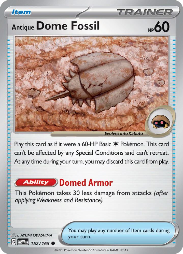 Antique Dome Fossil card image