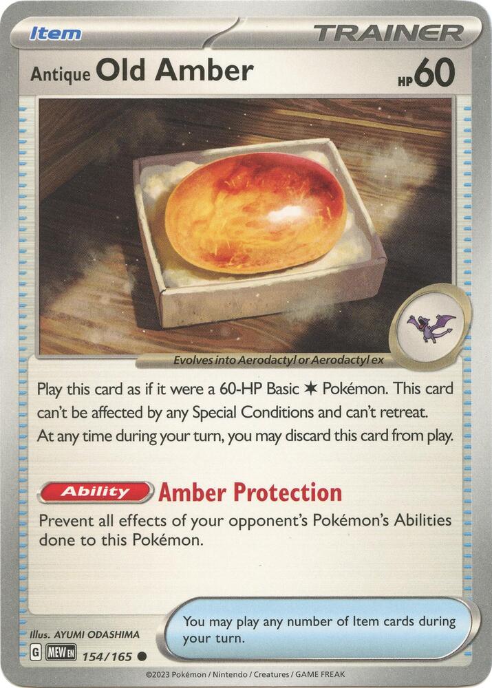 Antique Old Amber card image