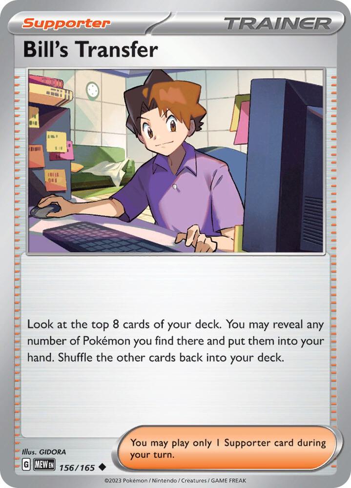 Bill's Transfer - 156/165 card image