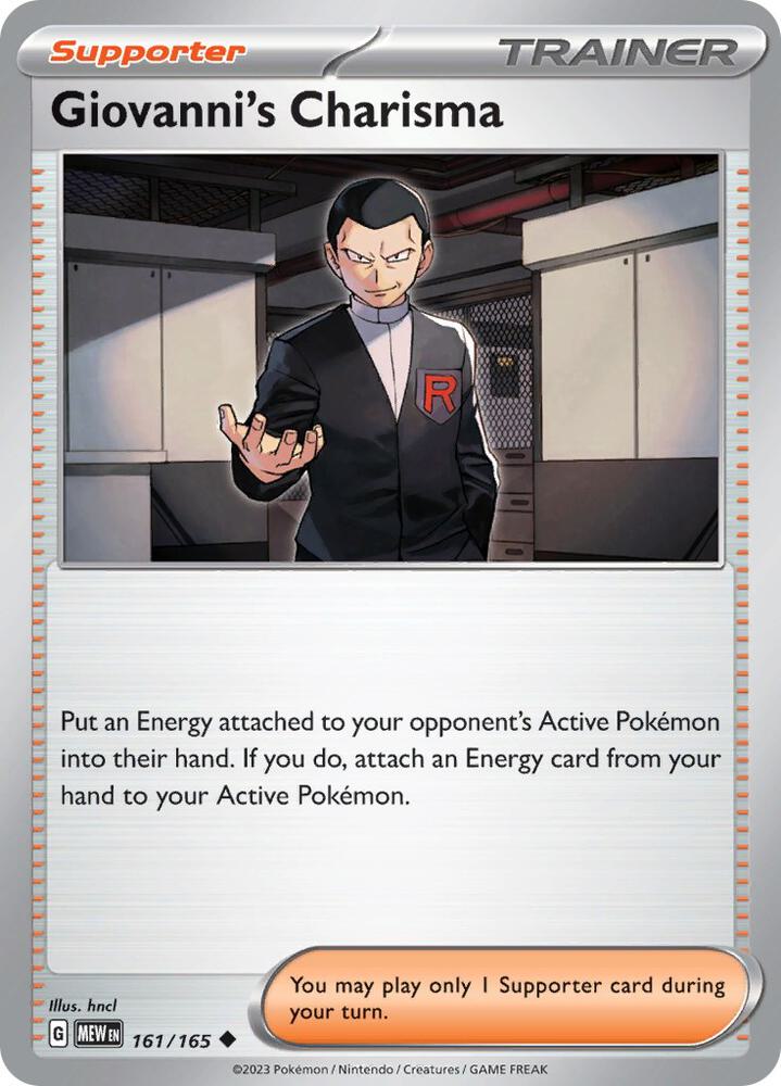 Giovanni's Charisma - 161/165 card image