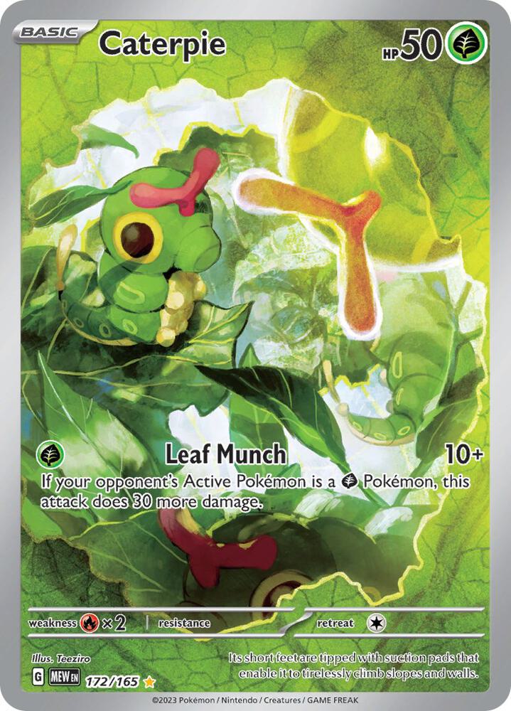 Caterpie - 172/165 card image