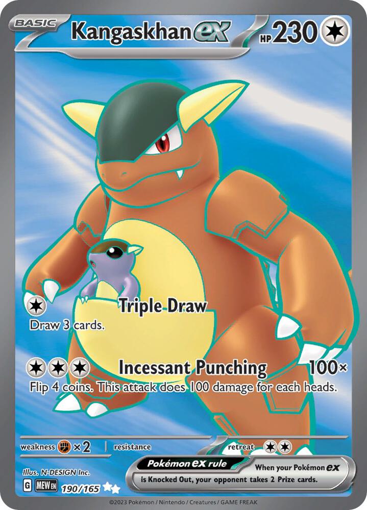 Kangaskhan ex - 190/165 card image