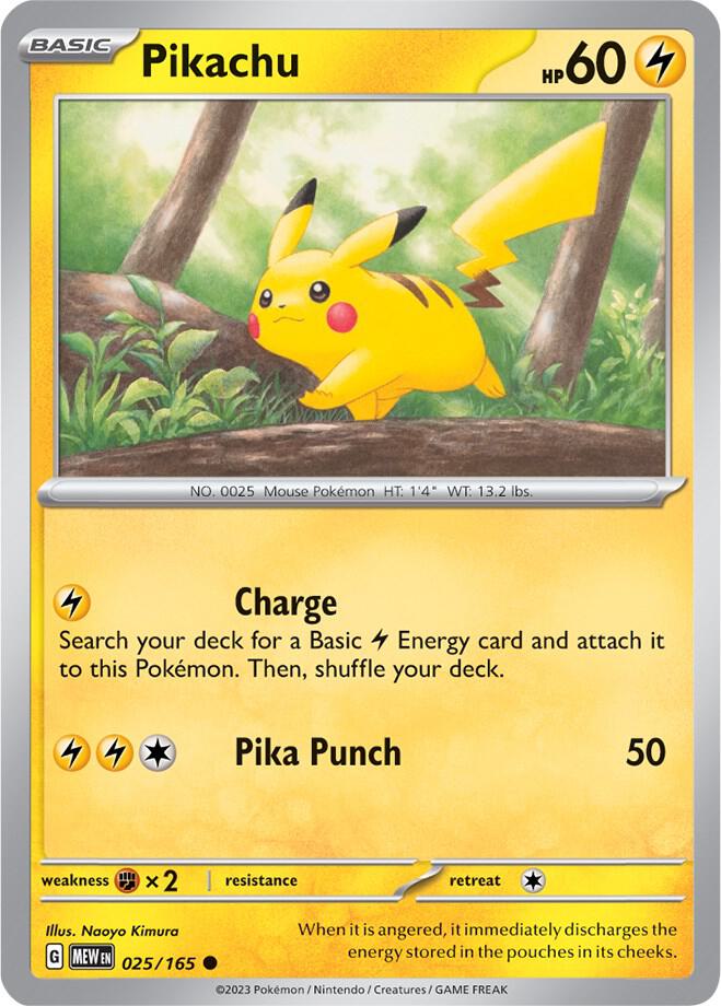 Pikachu - 025/165 card image