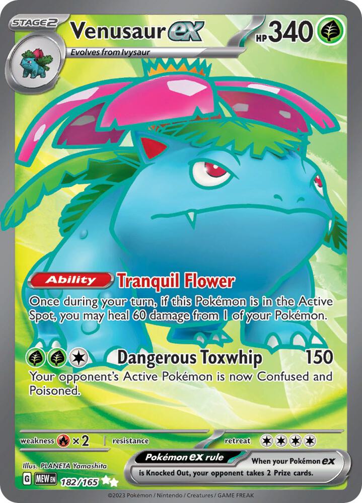Venusaur ex - 182/165 card image