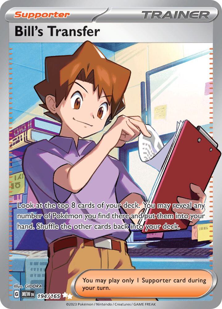 Bill's Transfer - 194/165 card image