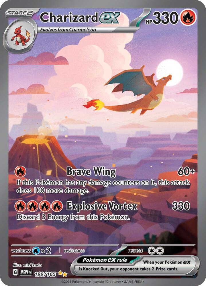 Charizard ex - 199/165 card image