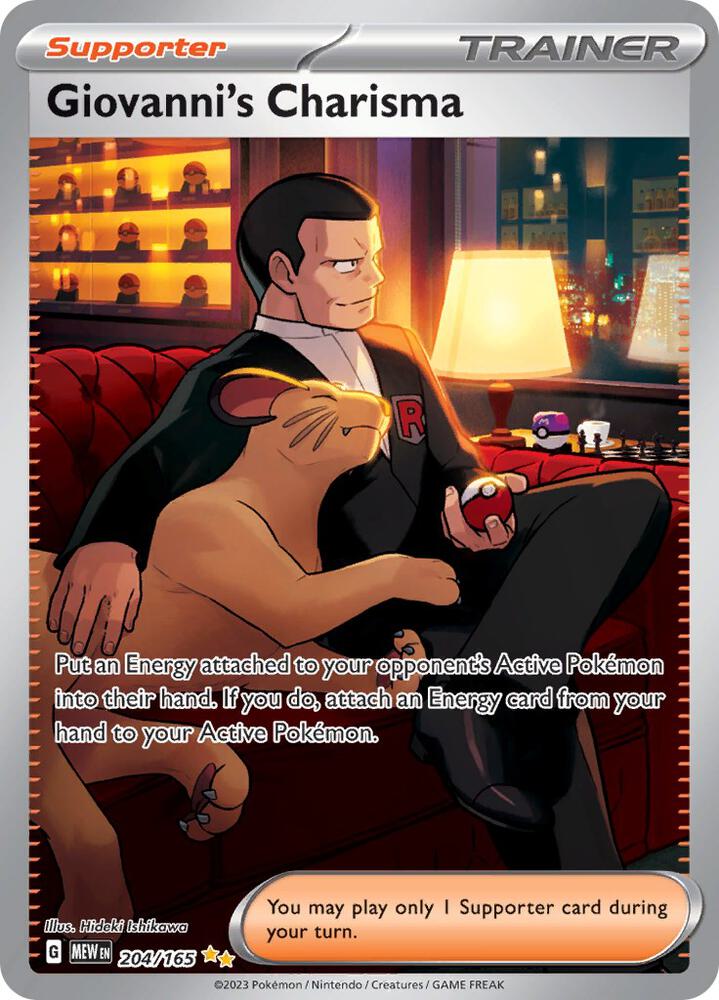 Giovanni's Charisma - 204/165 card image