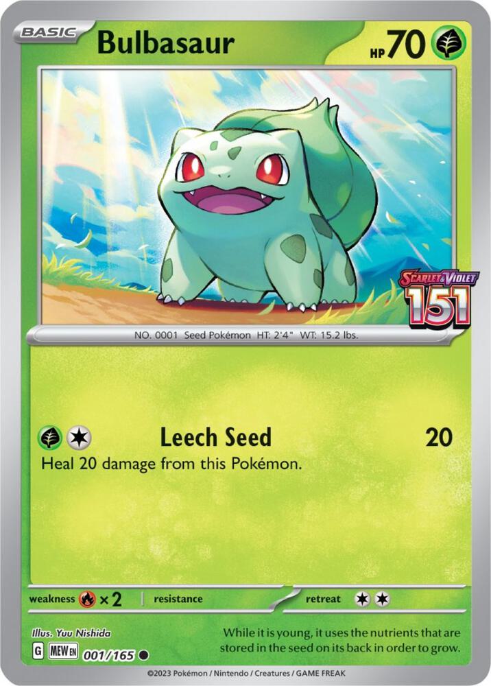 Bulbasaur - 001/165 (Best Buy Exclusive) card image