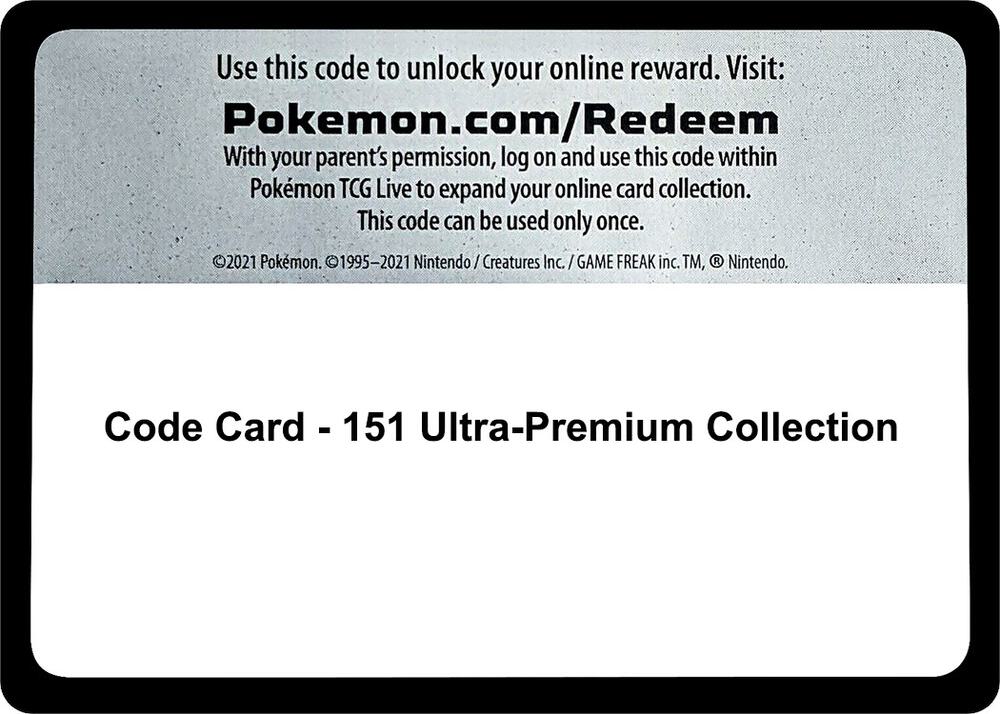 Code Card - 151 Ultra-Premium Collection card image