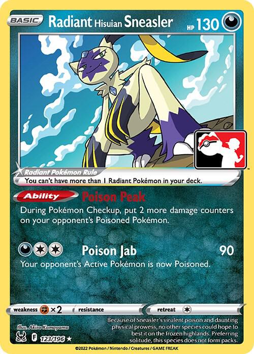 Radiant Hisuian Sneasler - 123/196 card image