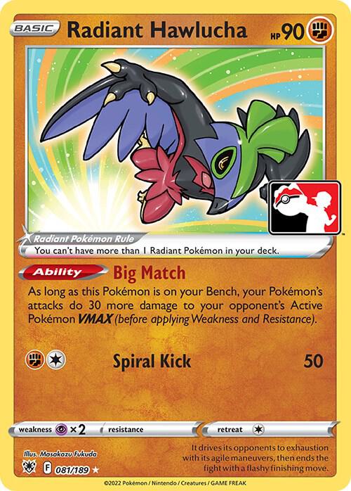 Radiant Hawlucha - 081/189 card image