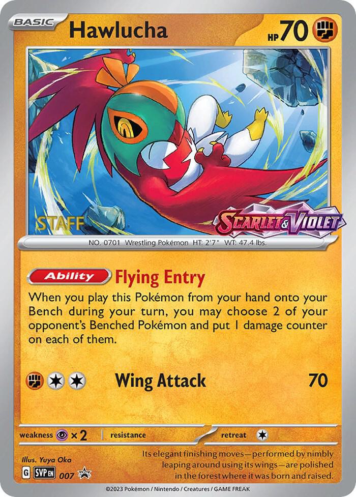 Hawlucha - 007 (Prerelease) [Staff] card image