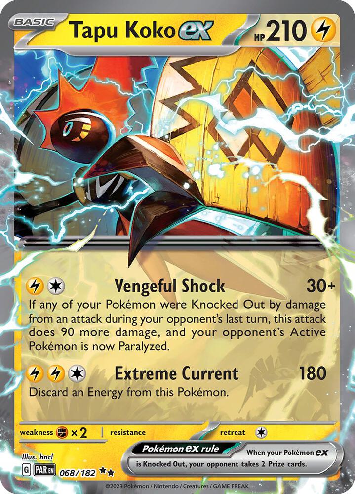 Tapu Koko ex - 068/182 card image