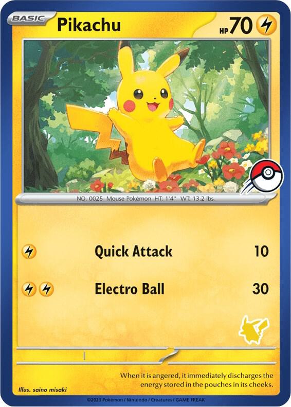 Pikachu (Blue Border) card image