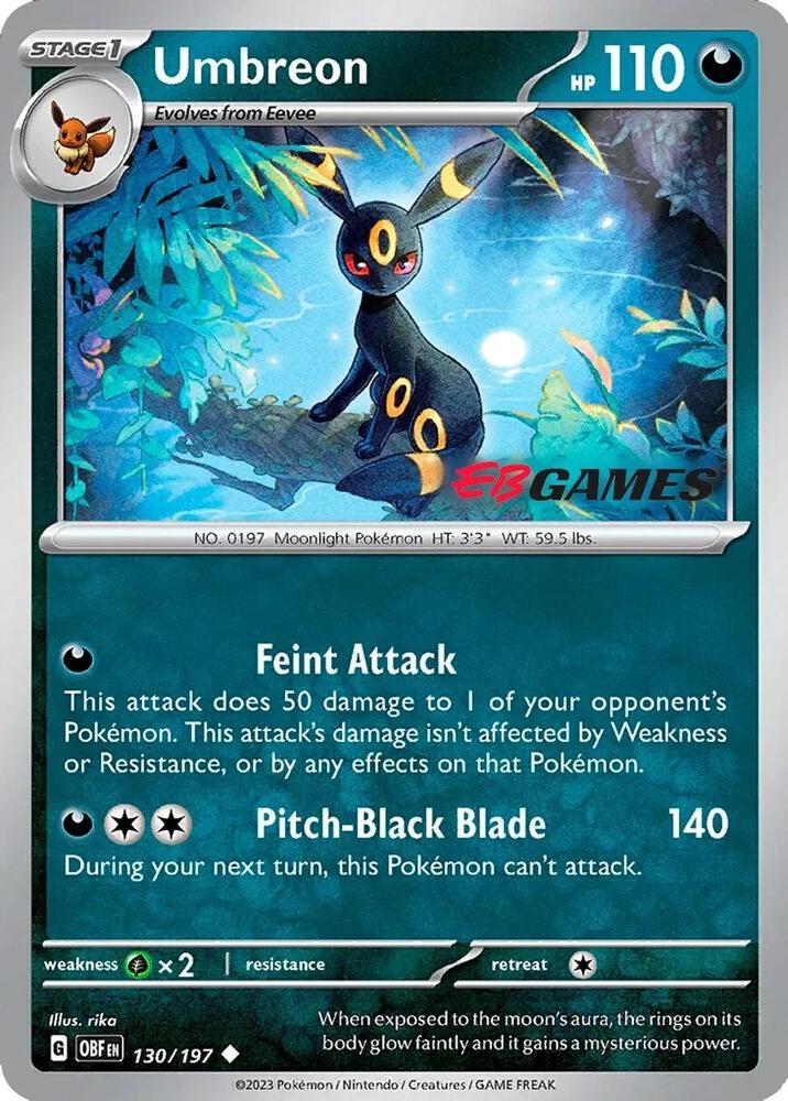 Umbreon - 130/197 (EBGames Exclusive) card image