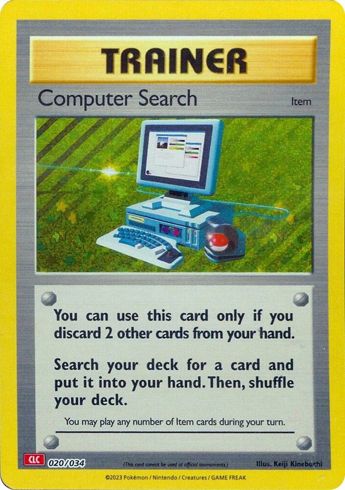 Computer Search (CLC) card image