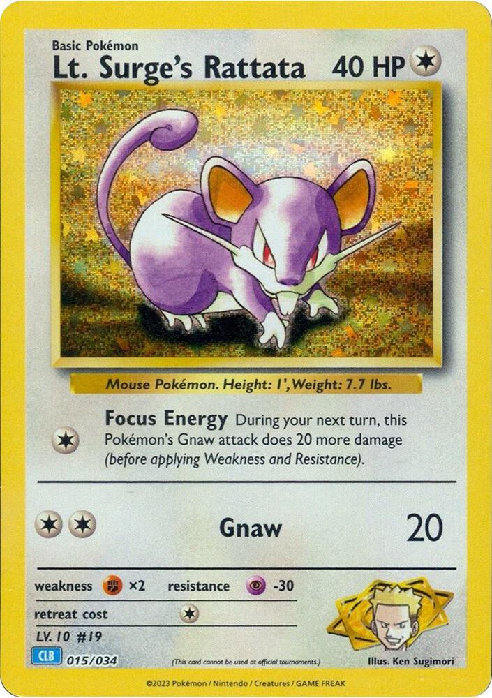 Lt. Surge's Rattata card image