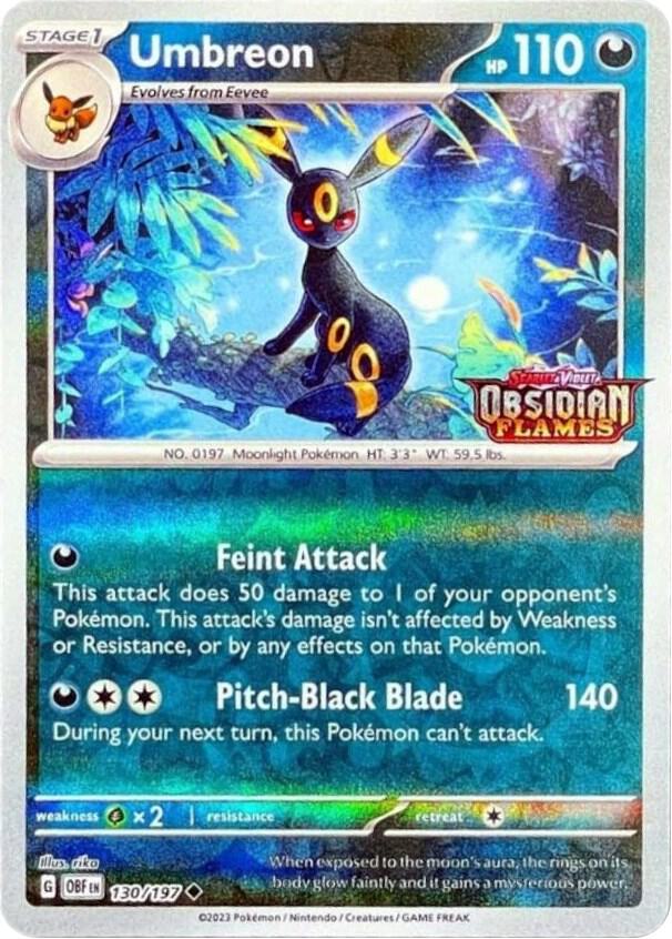 Umbreon (Obsidian Flames Stamped) card image