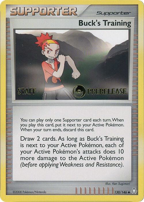Buck's Training - 130/146 (Prerelease) [Staff] card image