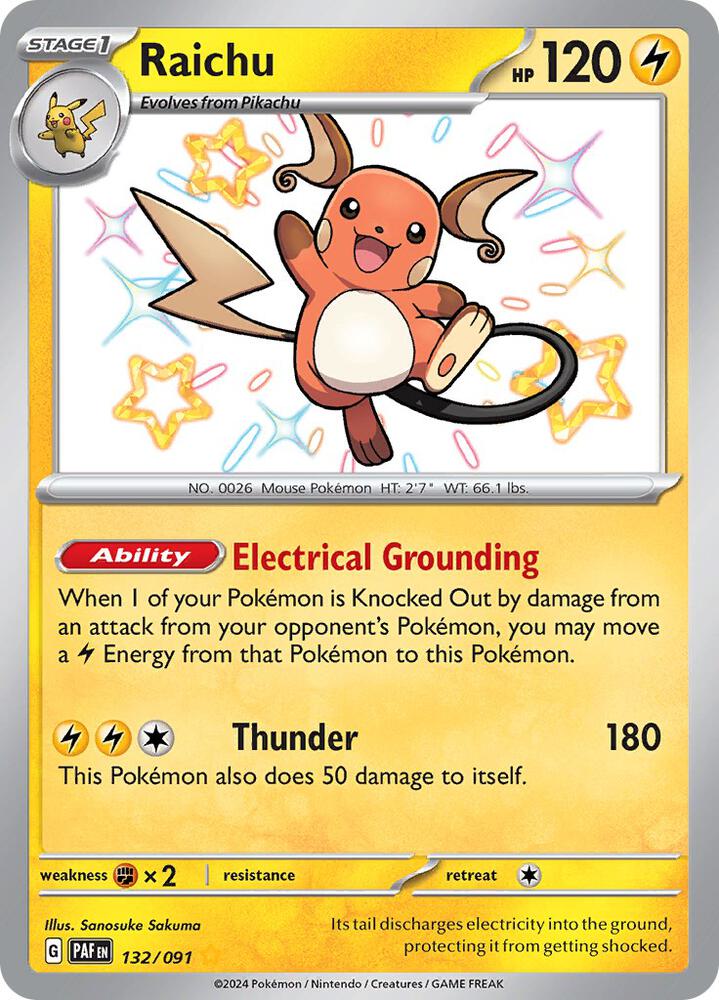 Raichu - 132/091 card image