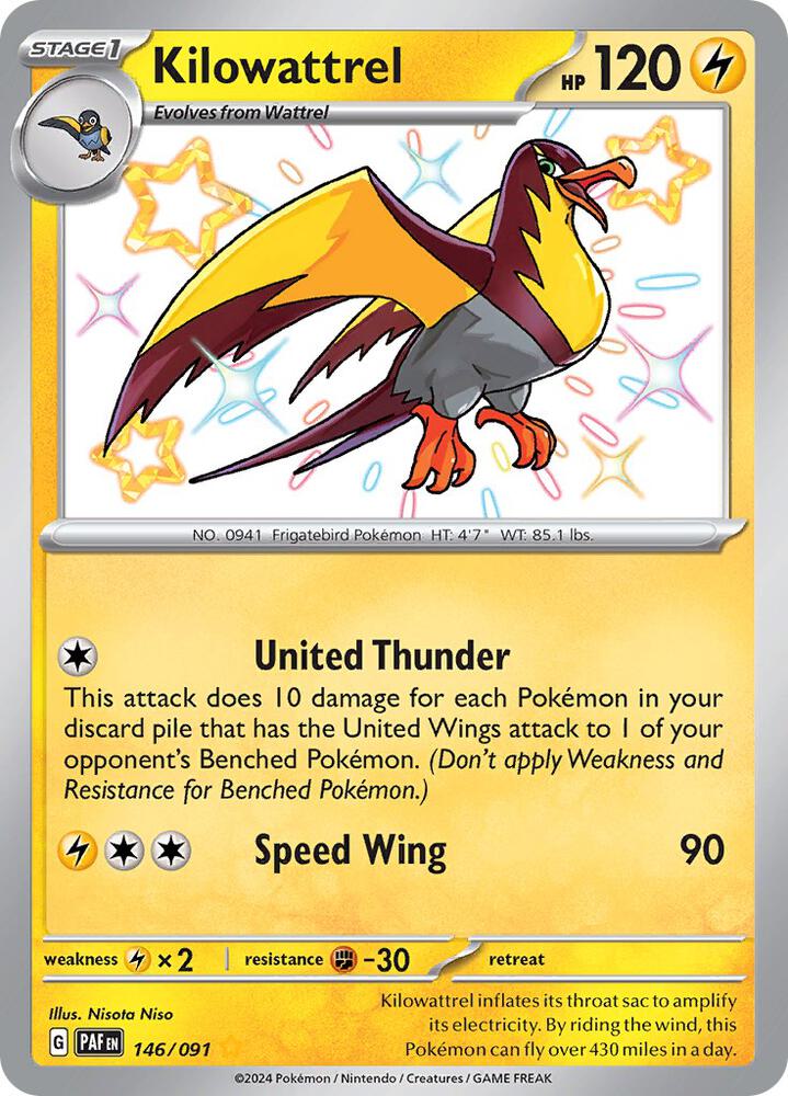 Kilowattrel - 146/091 card image