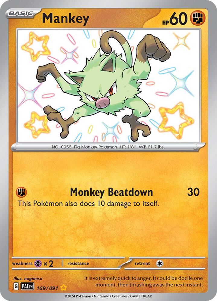 Mankey - 169/091 card image