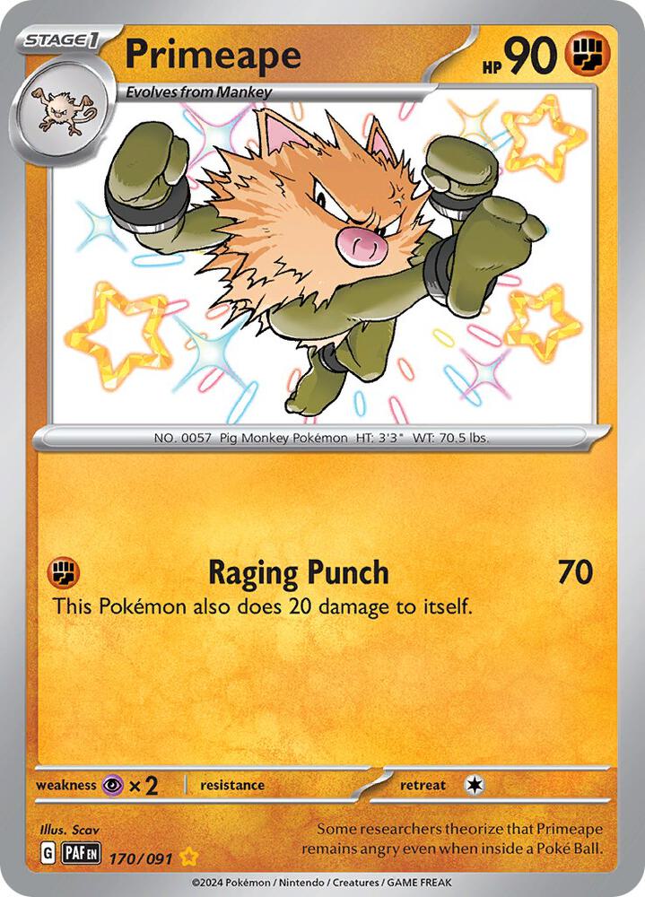 Primeape - 170/091 card image