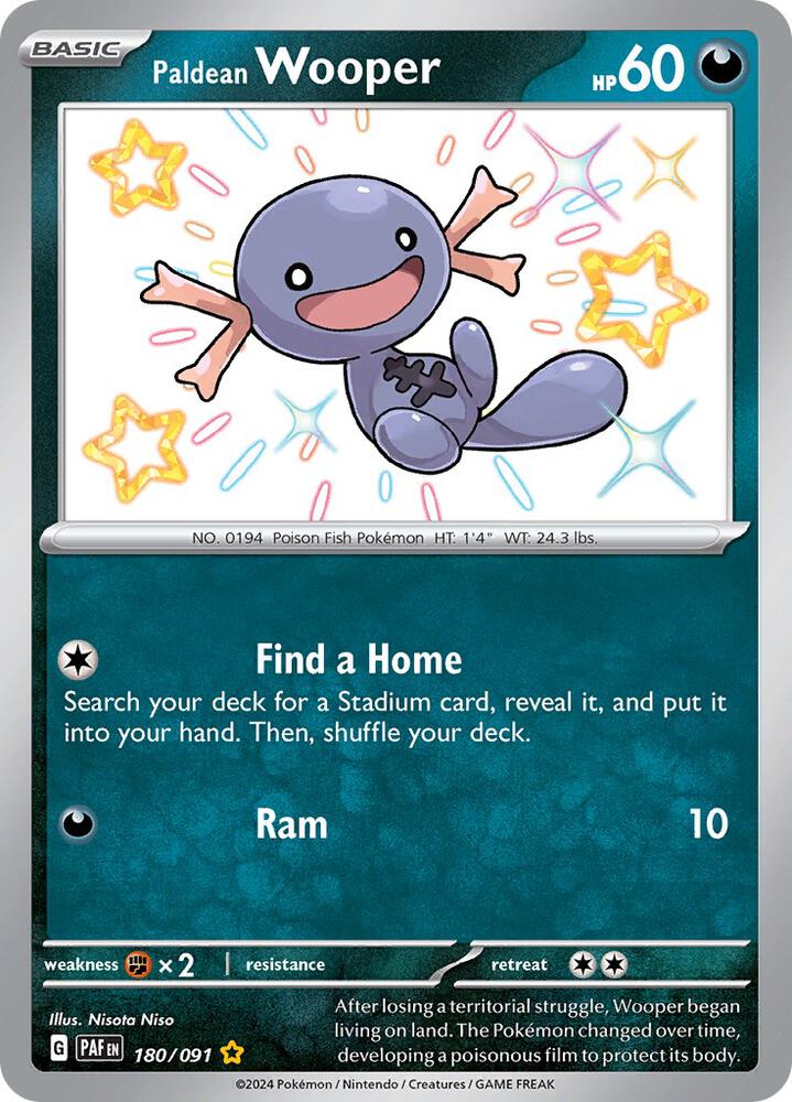 Paldean Wooper - 180/091 card image