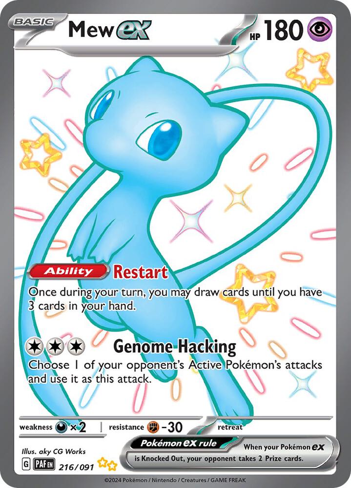 Mew ex - 216/091 card image