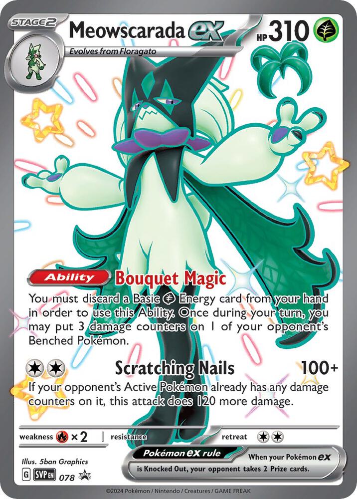 Meowscarada ex - 078 card image