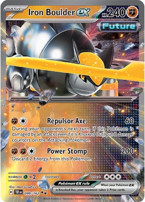 Iron Boulder ex - 099/162 card image