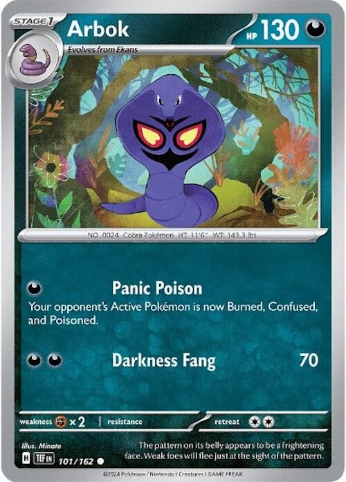 Arbok - 101/162 card image