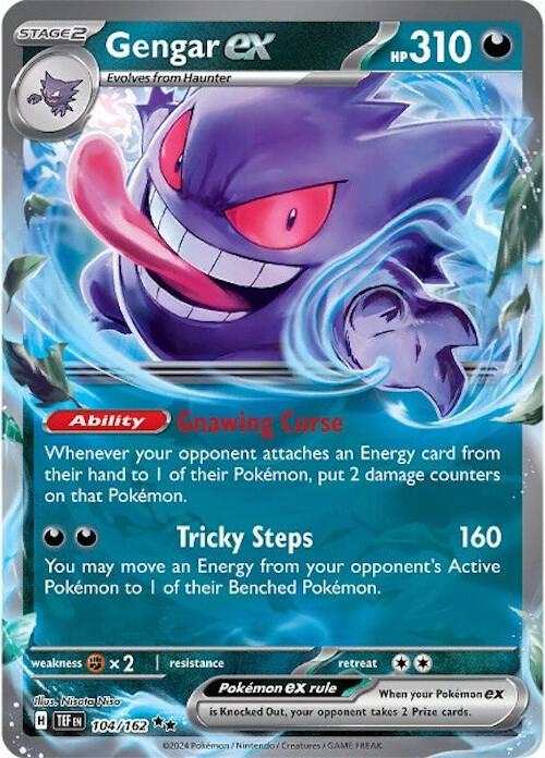 Gengar ex - 104/162 card image