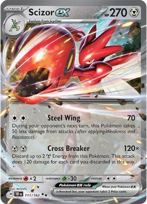 Scizor ex - 111/162 card image