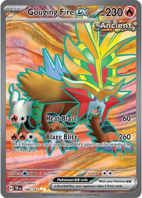 Gouging Fire ex - 188/162 card image