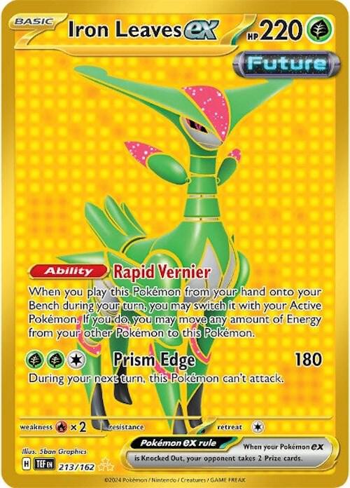 Iron Leaves ex - 213/162 card image