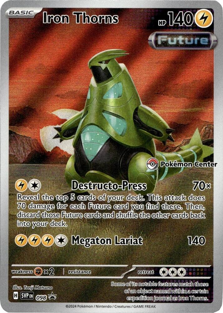 Iron Thorns - 098 (Pokemon Center) card image