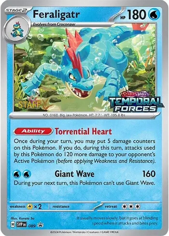 Feraligatr - 089 (Prerelease) [Staff] card image