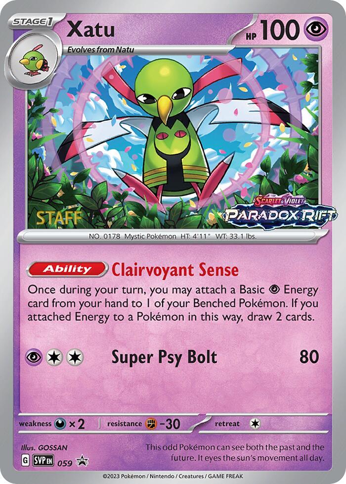 Xatu - 059 (Prerelease) [Staff] card image