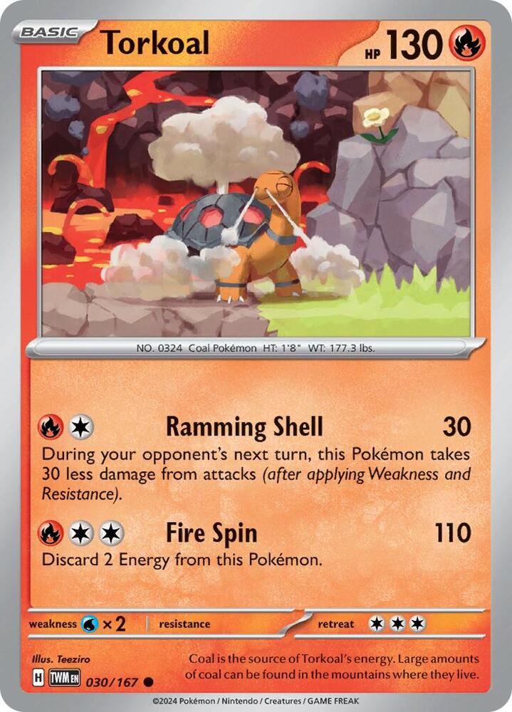 Torkoal - 030/167 card image