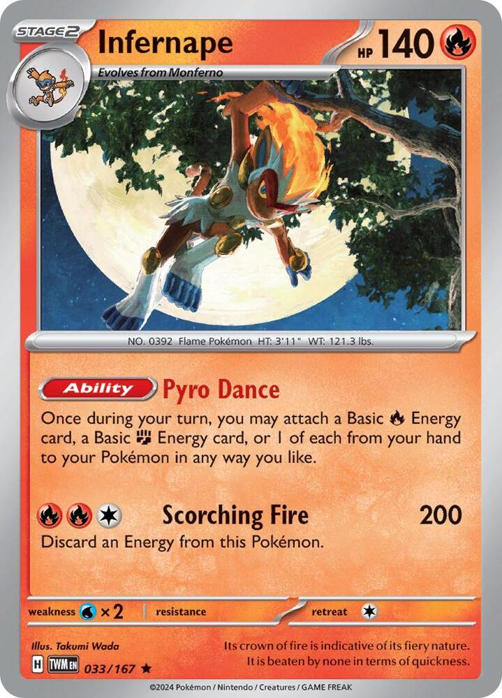 Infernape - 033/167 card image