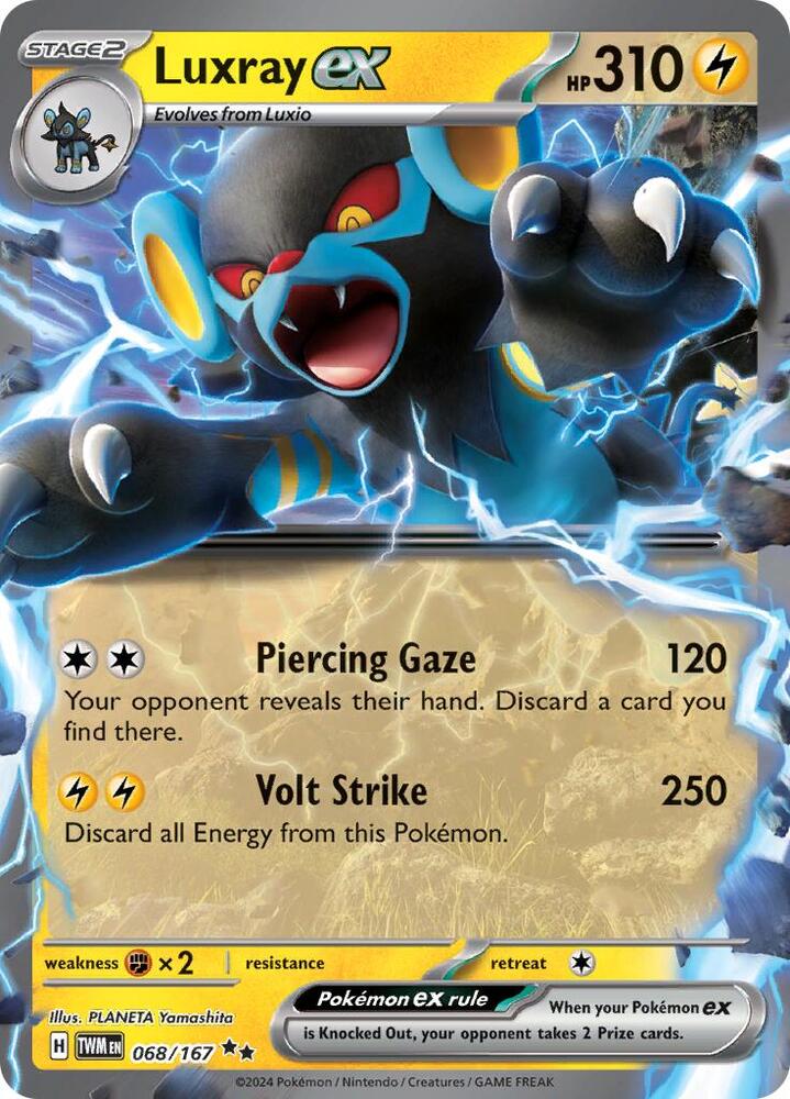 Luxray ex - 068/167 card image