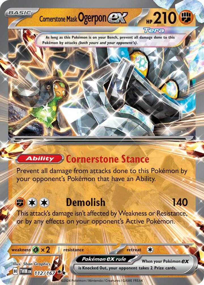 Cornerstone Mask Ogerpon ex - 112/167 card image