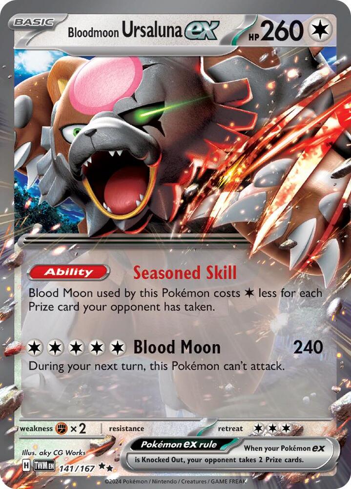 Bloodmoon Ursaluna ex - 141/167 card image