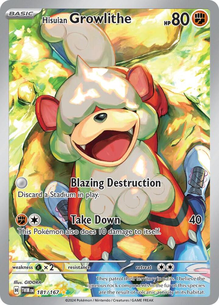 Hisuian Growlithe - 181/167 card image