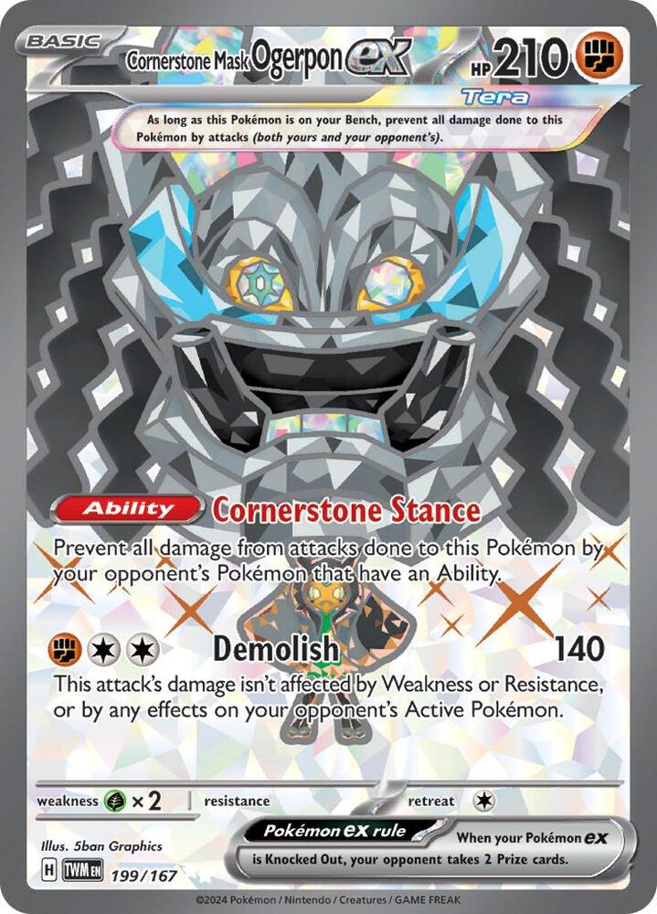 Cornerstone Mask Ogerpon ex - 199/167 card image